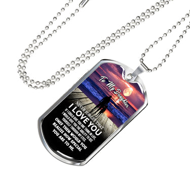Father and Daughter Pendant Necklace From Dad Birthday Gifts, Christmas Gifts L